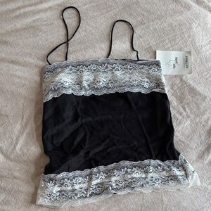 Djerf Avenue dream tank ash lace top